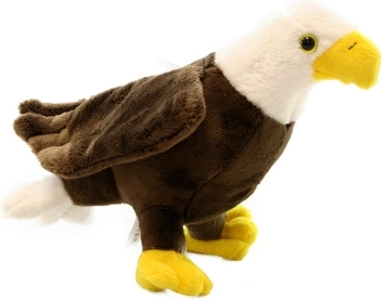 Águila de peluche de pie 23 cm