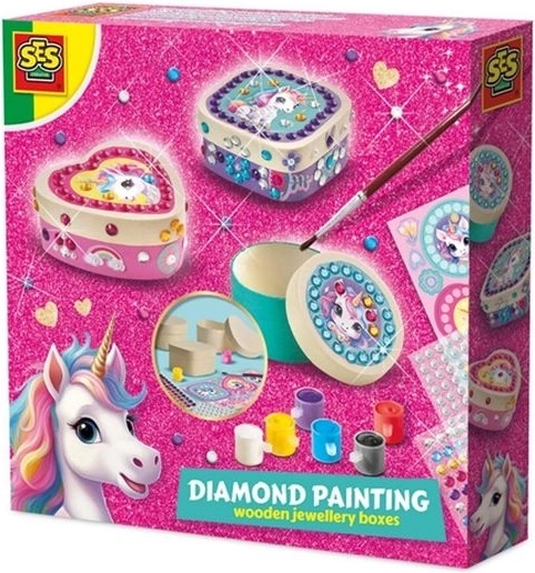 Ses Unicornio – set creativo para decorar joyeros de madera