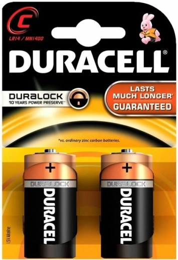 Baterías alcalinas C 1,5 V DURACELL Basic, 2 uds