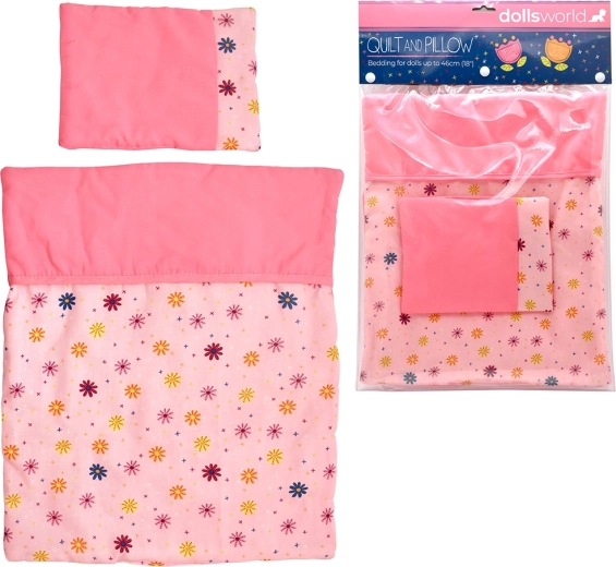 Dolls World edredón y almohada para muñecas 46 cm
