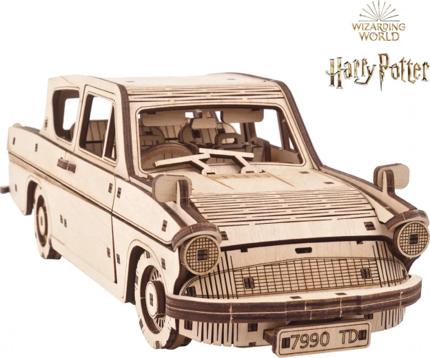 Puzle mecánico 3D de madera Harry Potter Coche volador Ford Anglia