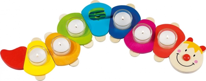 Goki oruga de cumpleaños Kamila – decoración de madera para mesa festiva