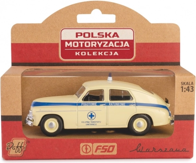 Modelo a escala Warszawa ambulancia de la PRL 1:43