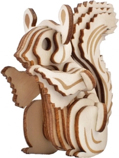 Rompecabezas 3D de madera Woodcraft – ardilla