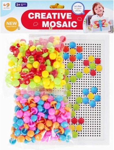 Mosaico con base y plantillas para niños