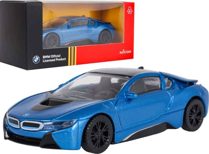 Modelo metálico BMW i8 RASTAR a escala 1:43 azul