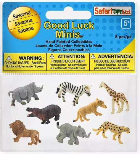 Safari Ltd. Good Luck Minis – animales de la sabana (8 uds.)