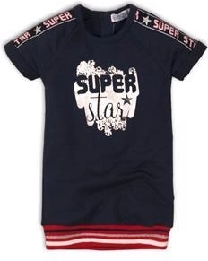 Vestido infantil Dirkje sporty superstar navy