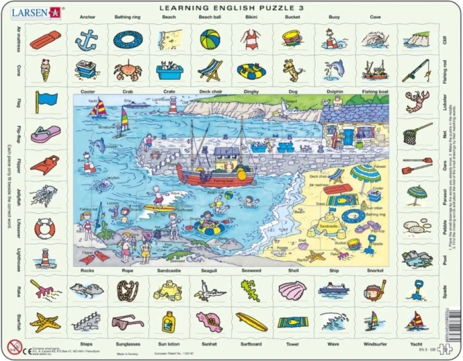 Puzzle Larsen Inglés - En el mar con 70 piezas