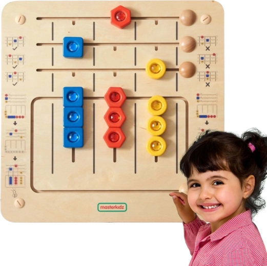 Tabla Montessori de clasificación de diamantes MASTERKIDZ para pared