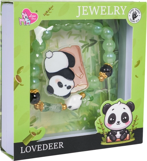 Set de joyas infantil Panda verde