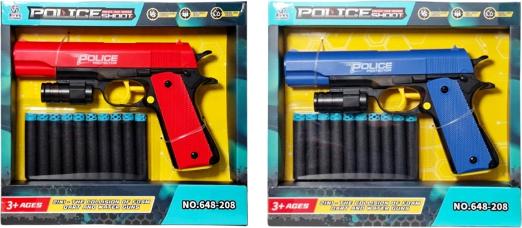 Pistola infantil 2 en 1 para dardos de espuma y agua
