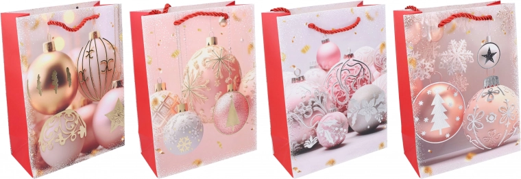 Bolsa de regalo navideña L 31 × 40 × 12 cm