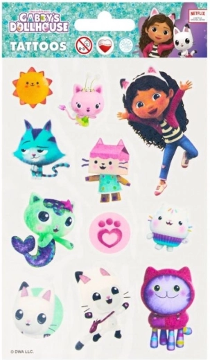 Tatuajes infantiles Gabby's Dollhouse
