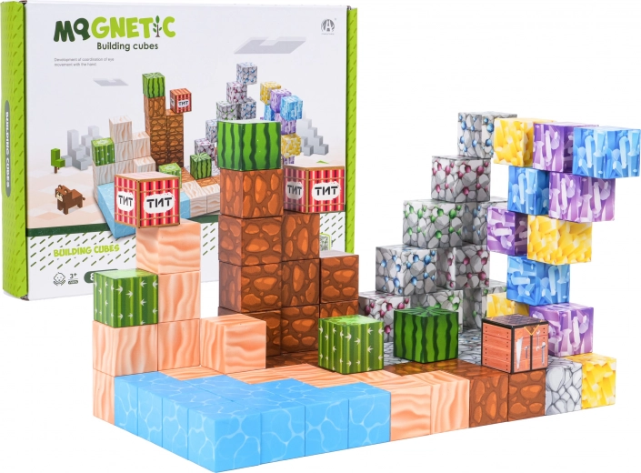 Construcción magnética 3D - 88 piezas