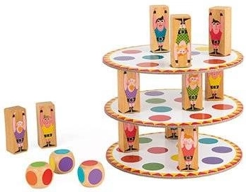 Torre de equilibrio llena de emoción