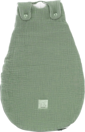 Träumeland saco de dormir exterior Liebmich muselina verde salvia 68/74