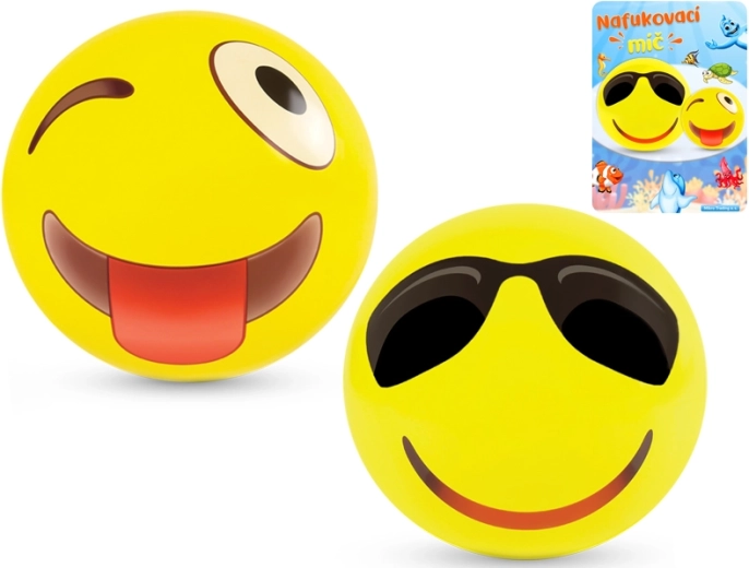 Balón inflable sonriente de 50 cm - 1 unidad