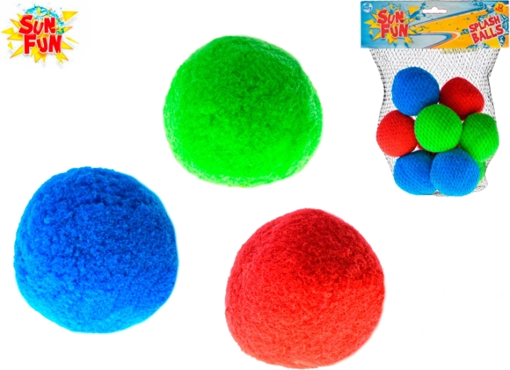 Sun Fun pelotas para el agua 5 cm – set de 6 uds. en red
