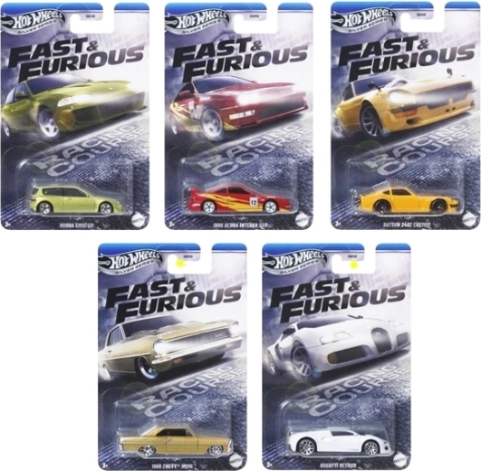 Hot Wheels Rápidos y Furiosos – set de 5 coches Silver Series