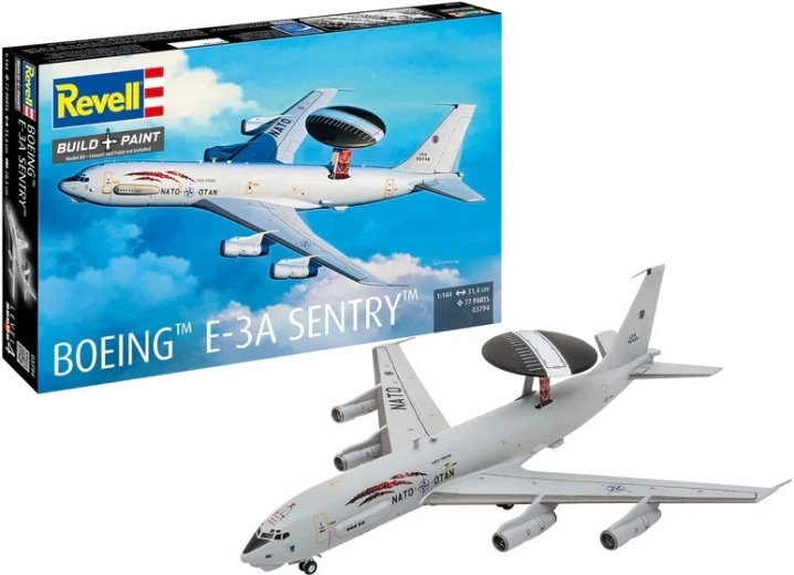 Modelo de plástico del avión Boeing E-3A Sentry 1:144