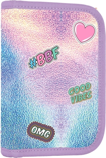 Estuche escolar OXY GO Shiny, 1 piso con 2 solapas, vacío