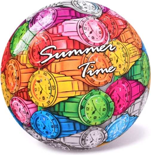 Pelota infantil con motivo de reloj 23 cm, desde 10 meses