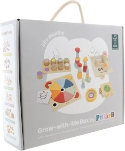 Caja educativa de madera POLARB GROW-WITH-ME 36+ meses
