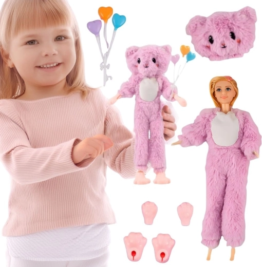 Muñeca WOOPIE con disfraz de osito de parque de atracciones