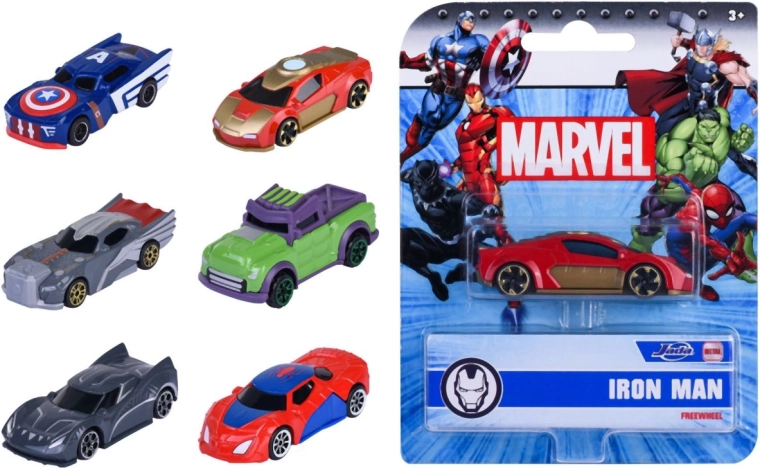 Autito metálico Jada Marvel a escala 1:64 - 1 unidad
