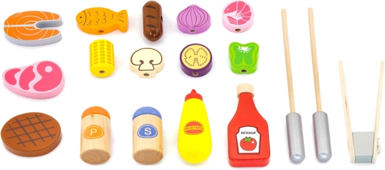 Abundantes accesorios para un juego variado