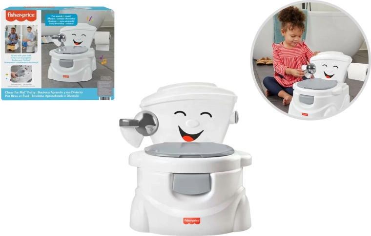 Orinal infantil interactivo Fisher-Price con forma de inodoro y sonidos