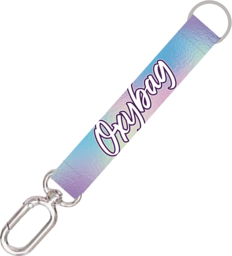 Llavero corto con mosquetón Holographic