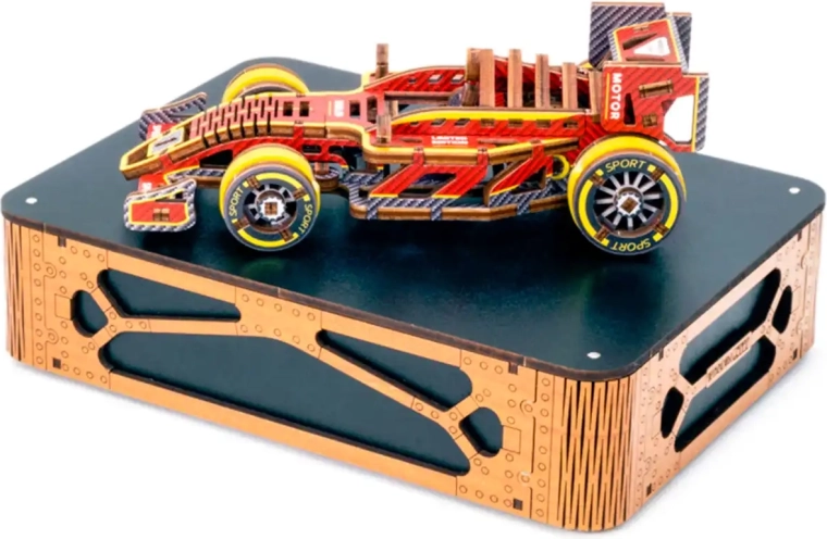 Puzzle 3D de madera: monoplaza de carreras, edición limitada WOODEN CITY