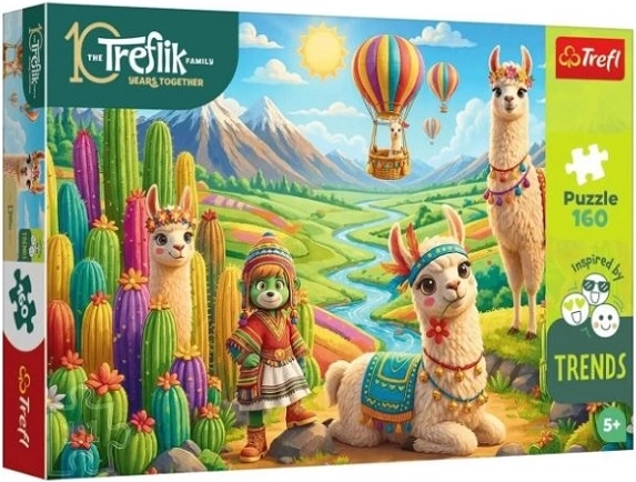 Puzzle infantil Trefl Lamas 160 piezas