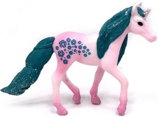 Unicornio rosa con purpurina