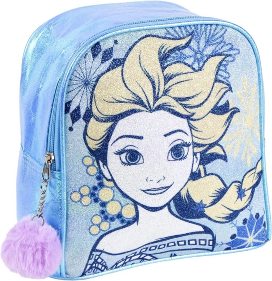 Mochila infantil brillante con apliques de Frozen