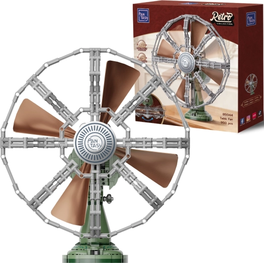 Pantasy Retro collection ventilador de mesa retro – kit de construcción con aspas móviles