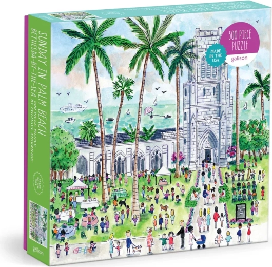 Puzzle Galison Domingo en Palm Beach 500 piezas