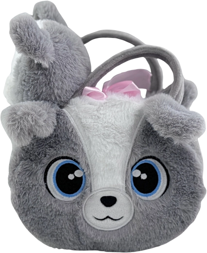 Bolso de peluche con el perro Dante