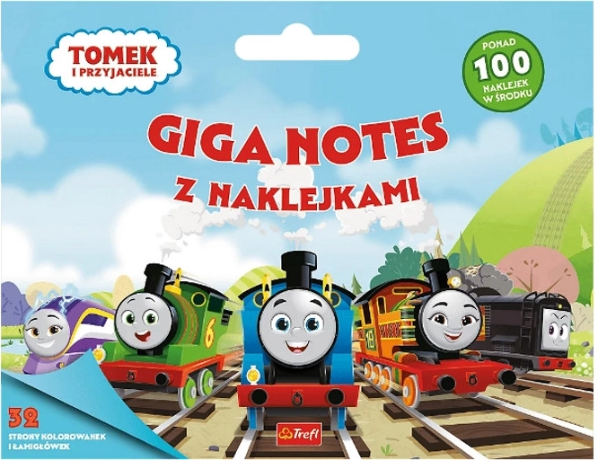Tomás y sus amigos: giga cuaderno de actividades con pegatinas