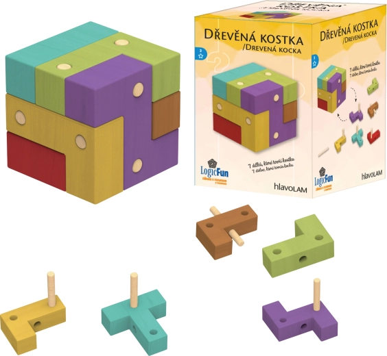 Rompecabezas IQ cubo de madera