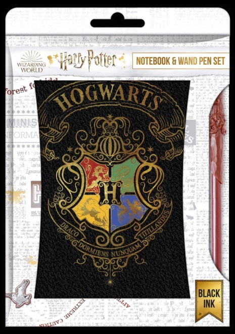 Set de bolígrafo y bloc Harry Potter: Colourful Crest