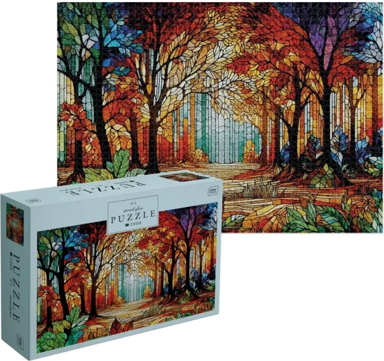 Puzzle Interdruk Stained Glass: Bosque 2000 piezas