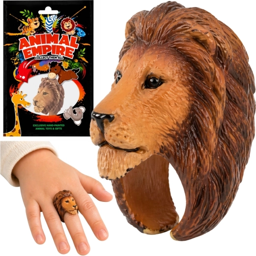 Anillo educativo infantil con animalito de león