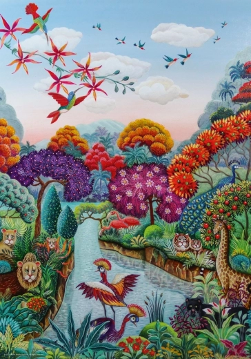 Puzzle Heye Jardín exótico: Paraíso de flores 500 piezas