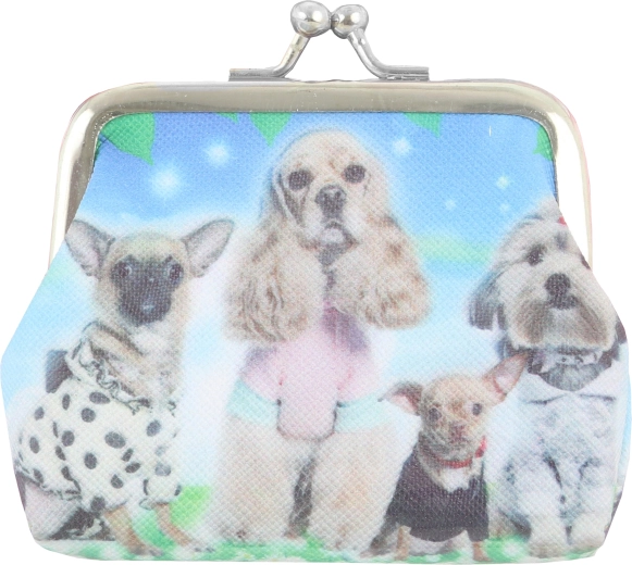 Cartera infantil con motivo de perritos