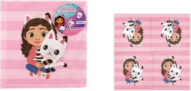 Servilletas La Casita de Muñecas de Gabi 33 × 33 cm, 20 uds.