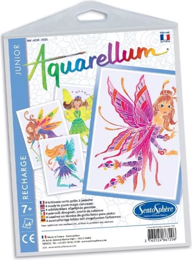 Sentosphere set de imágenes para pintar con acuarela junior – hadas