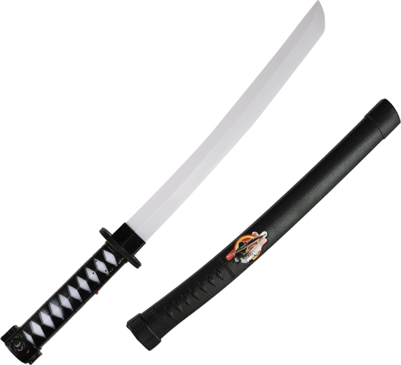 Espada samurái ninja infantil con luz y sonido, 56 cm